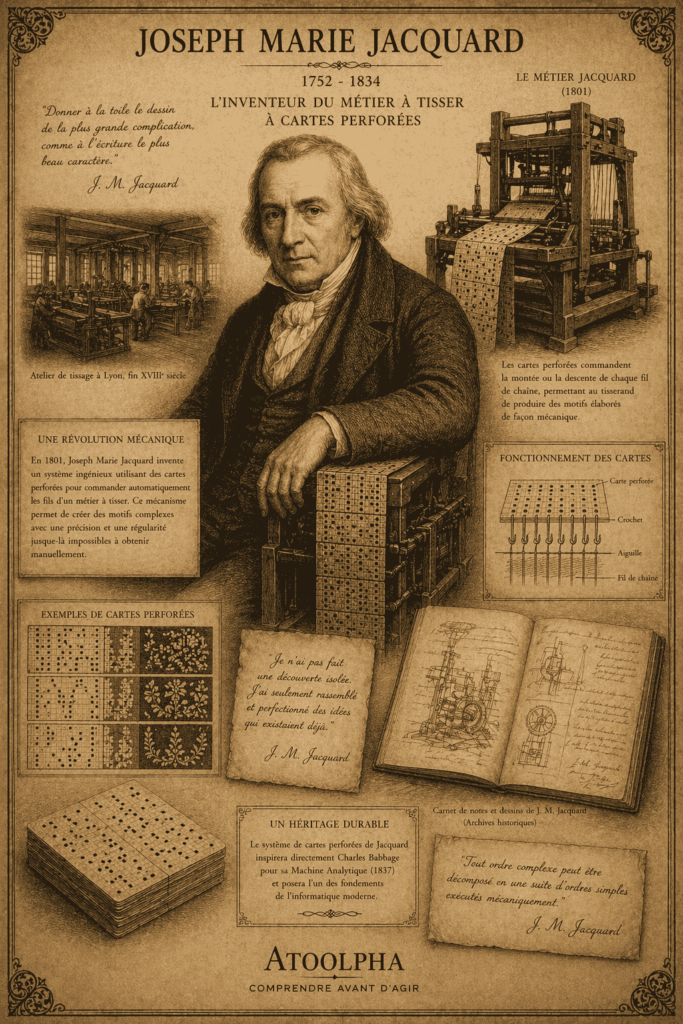 atoolpha_Joseph Marie Jacquard et son métier à tisser
