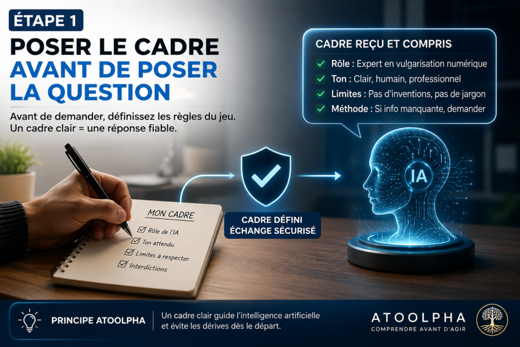 ATOOLPHA Étape 1 : poser le cadre avant de poser la question