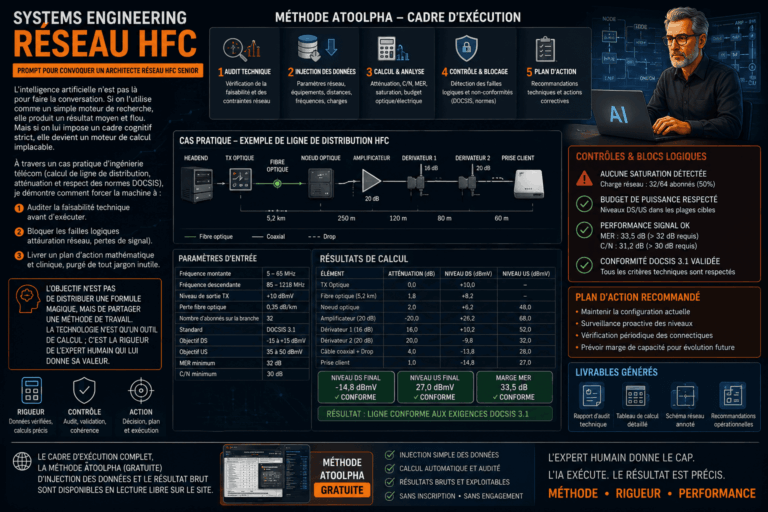 Systems Engineering - Prompt pour convoquer un Architecte Réseau HFC Senior