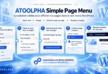 Atoolpha simple page menu