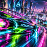 Course néon d’ATOOLPHA dans la mégalopole futuriste