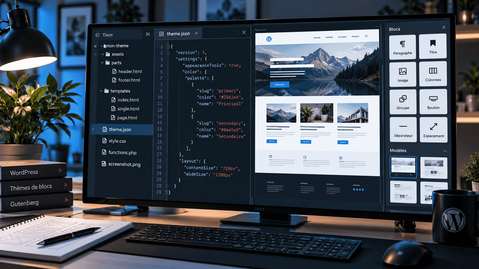Créer un thème WordPress moderne avec Gutenberg